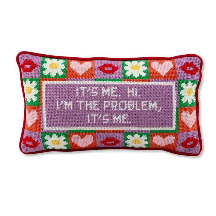 It's Me Needlepoint Pillow Home Decor - Pillows Furbish 