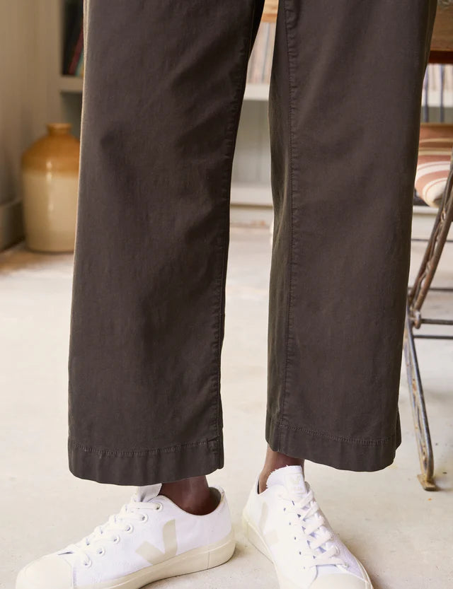 Westport Italian Wide Leg Chino Irish Coffee Pants - Trousers Frank & Eileen 