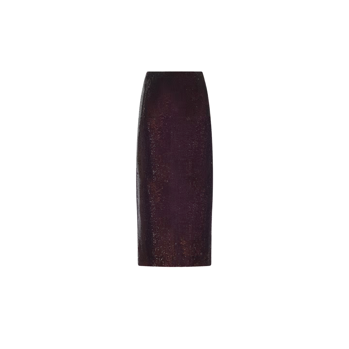 Makena Sequin Pencil Skirt Dark Espresso Skirts - Midi L'Agence 