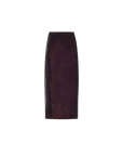 Makena Sequin Pencil Skirt Dark Espresso Skirts - Midi L'Agence 