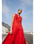 Red Sleeveless Midi Dress Dresses - Midi Farm Rio 