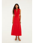Red Sleeveless Midi Dress Dresses - Midi Farm Rio 