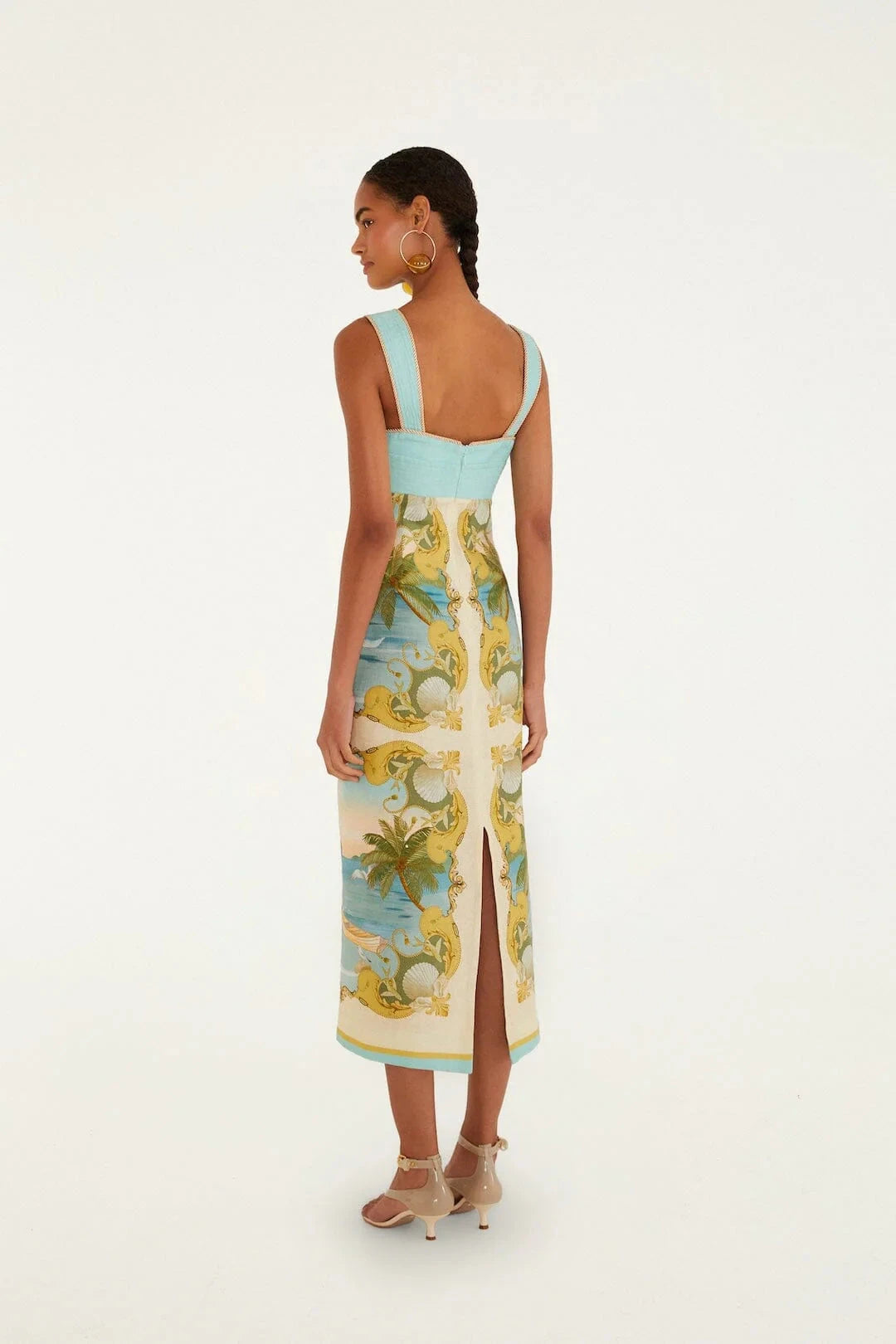 Royal Sea Sleeveless Maxi Dress Dresses - Maxi Farm Rio 