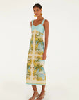 Royal Sea Sleeveless Maxi Dress Dresses - Maxi Farm Rio 