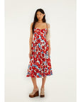 Sleeveless Midi Dress Cherry Blossom Dresses - Midi Farm Rio 