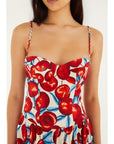Sleeveless Midi Dress Cherry Blossom Dresses - Midi Farm Rio 