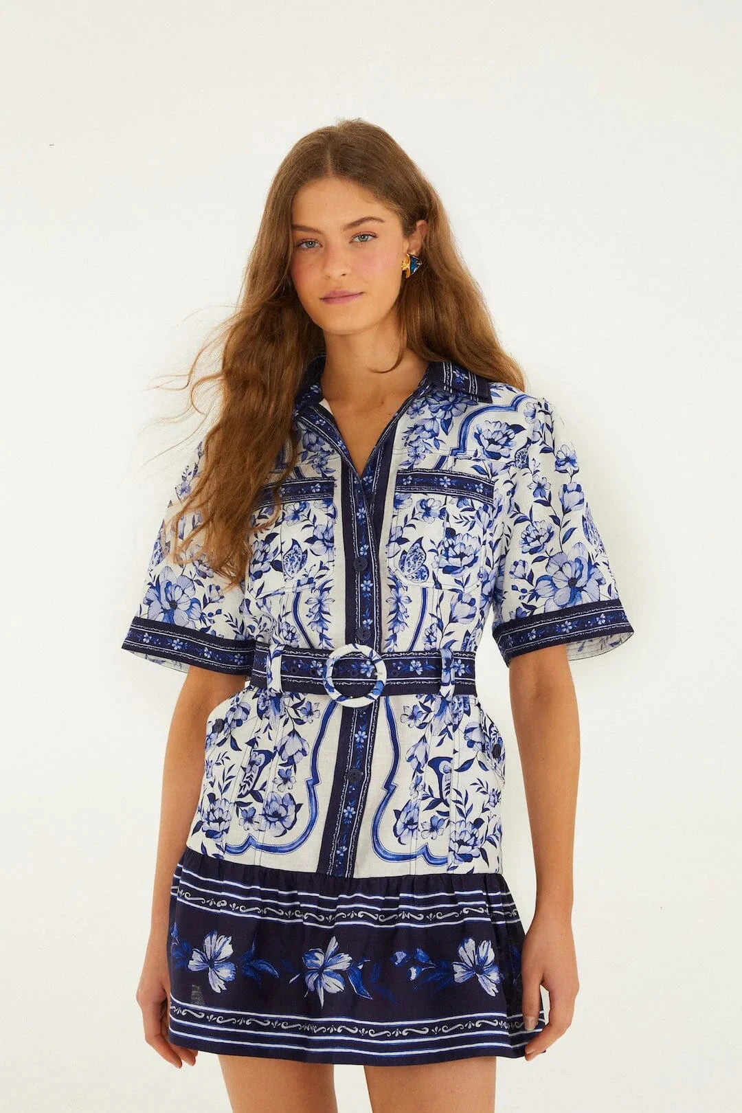 Porcelain Garden Mini Dress Off White Dresses - Short Farm Rio 