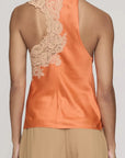 Rose Top Orange Pale Blush Tops - Blouses A.L.C 