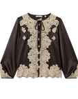 Lucine Top Equestrian Brown