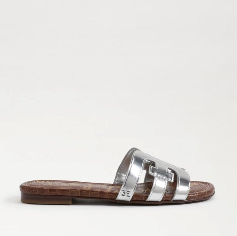 Bay Liquid Metallic Soft Silver Shoes - Sandals - Flat Sandals Sam Edelman 