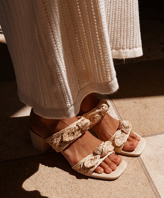 Zemmie Natural Raffia Shoes - Sandals - Heeled Sandals Dolce Vita 