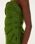 Monstera Leaf Sleeveless Maxi Dress Green Dresses - Maxi Farm Rio 
