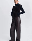 Luma Turtleneck Vest Black Chocolate Multi Outerwear - Vest Simkhai 