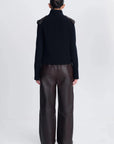 Luma Turtleneck Vest Black Chocolate Multi Outerwear - Vest Simkhai 