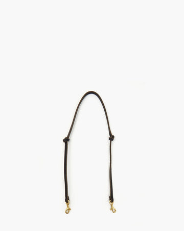 Thin Knotted Shoulder Strap Black Handbags - Small Leather Goods - Straps Clare V. 