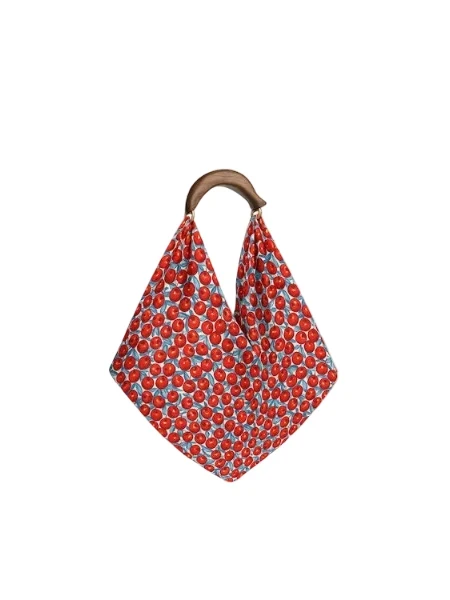 Cherry Blossom Satin Scarf Mini Bag Hobo & Shoulder Farm Rio 