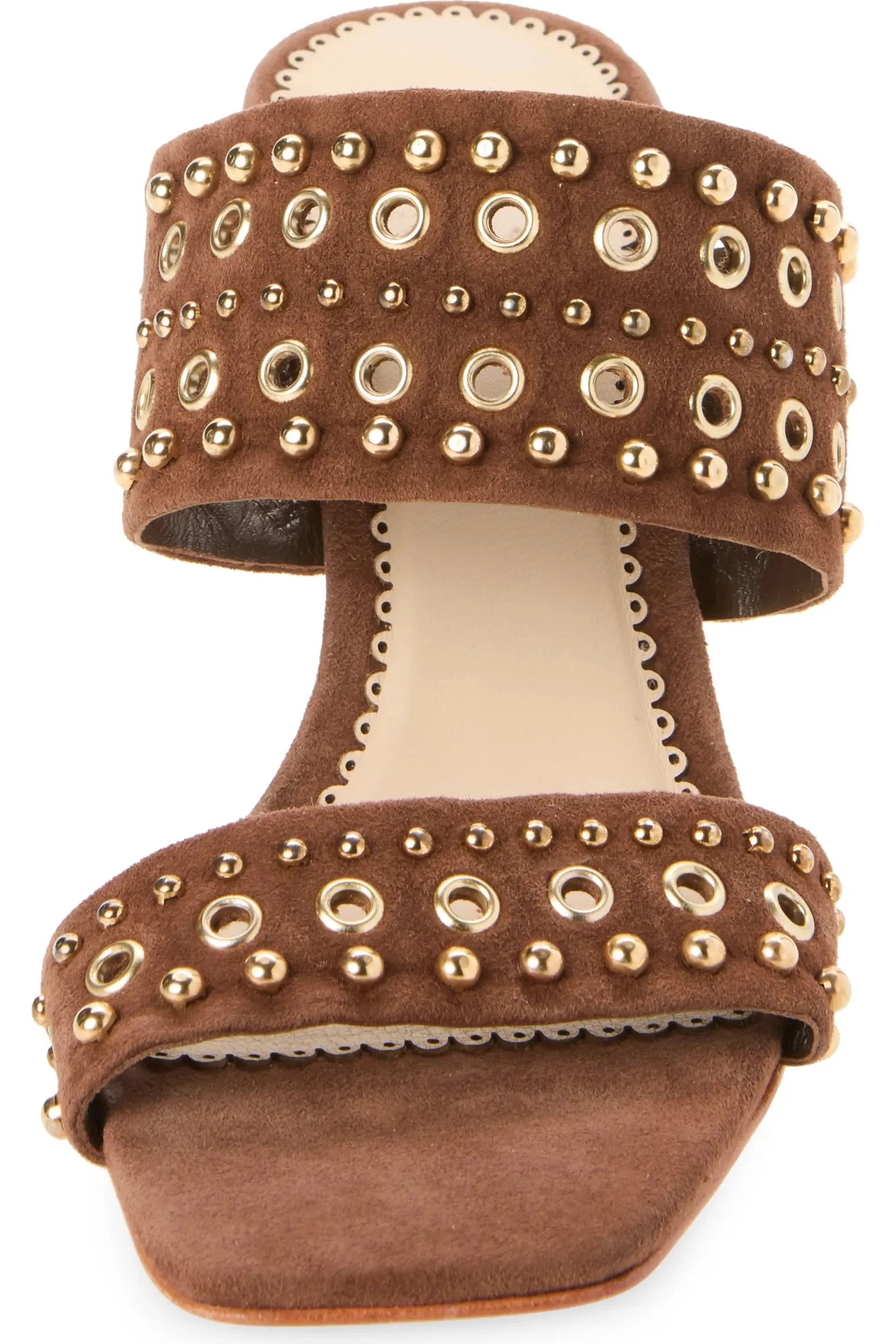 Sutton Mixed Hardware Dark Sepia Pumps - Low Cinq A Sept 