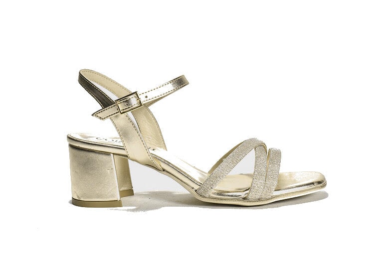 Isabelle Platinum Shoes - Sandals - Heeled Sandals Cordani 