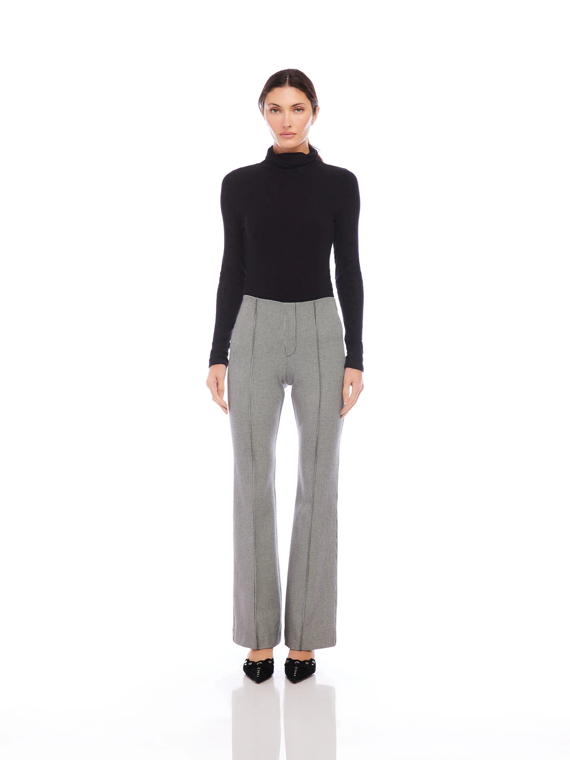 Emerson Bootcut Pant Houndstooth Pants - Trousers Fifteen Twenty 