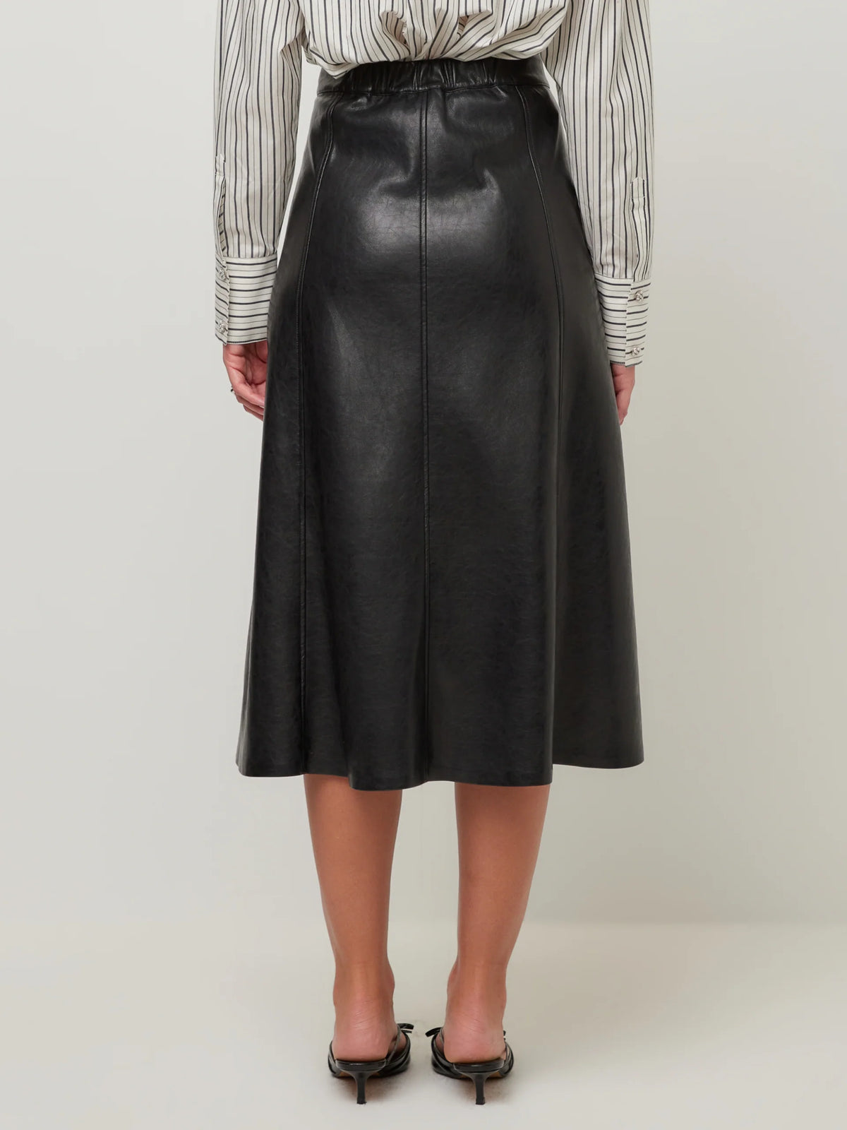 Esmeralda Faux Leather Skirt Black