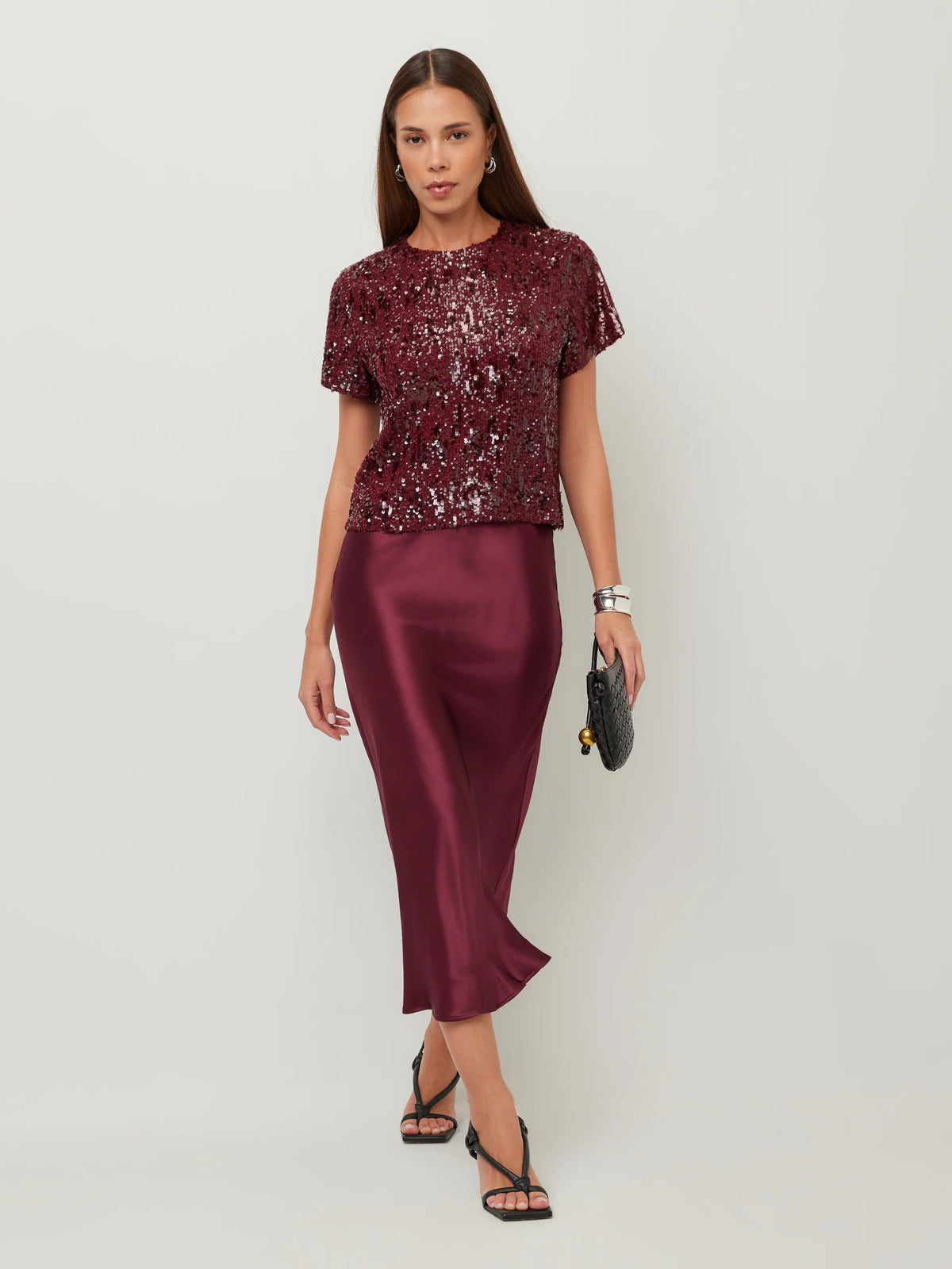 Mia Bias Skirt Merlot