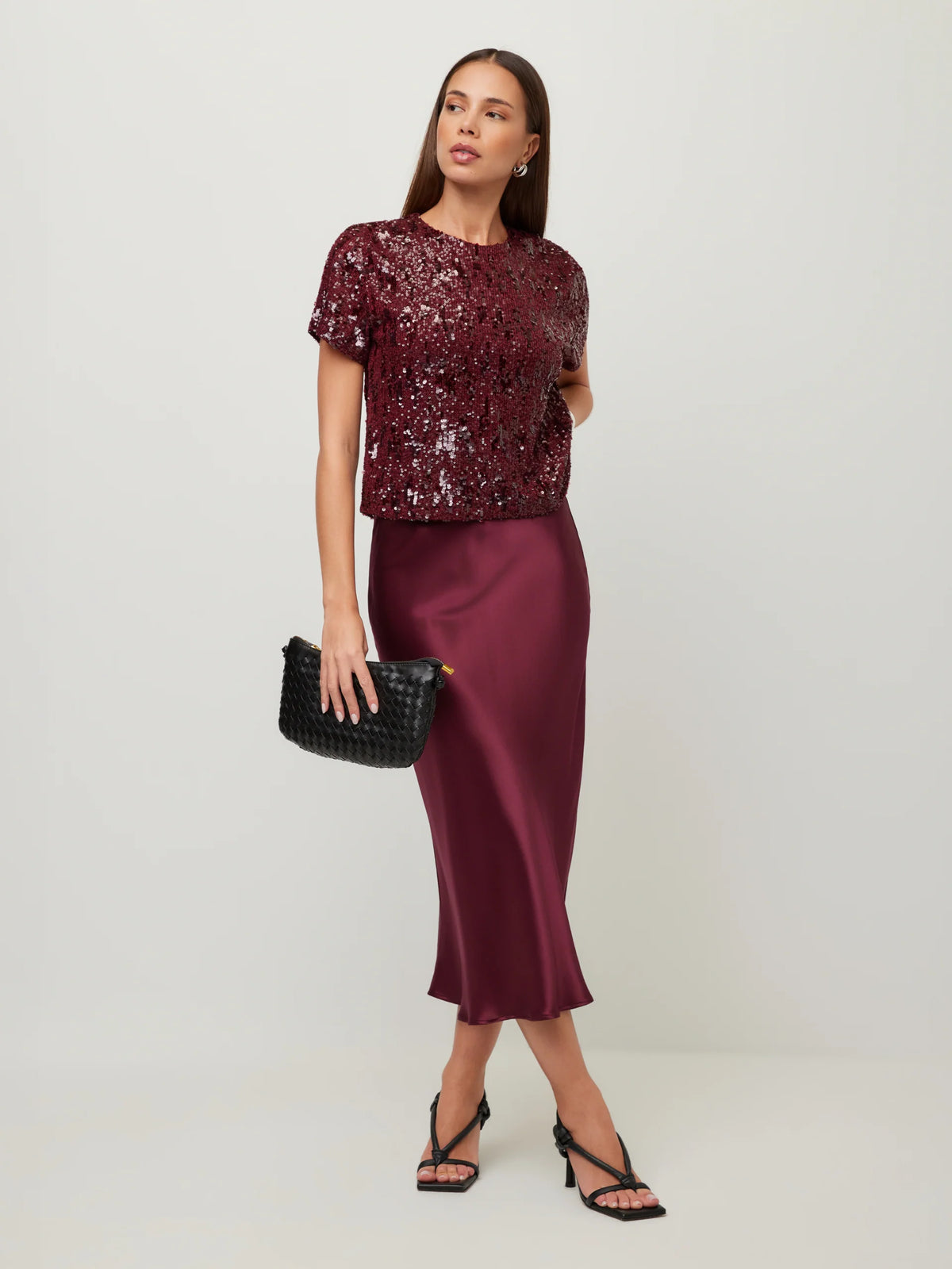 Mia Bias Skirt Merlot