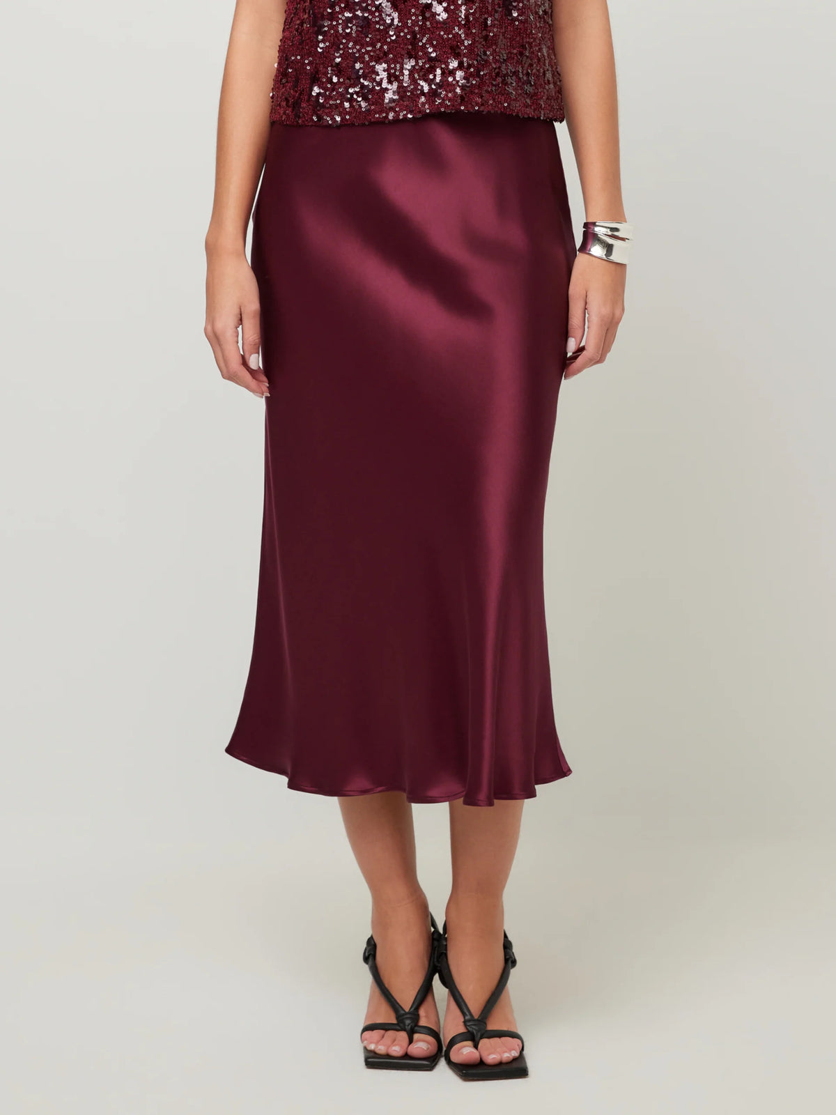 Mia Bias Skirt Merlot
