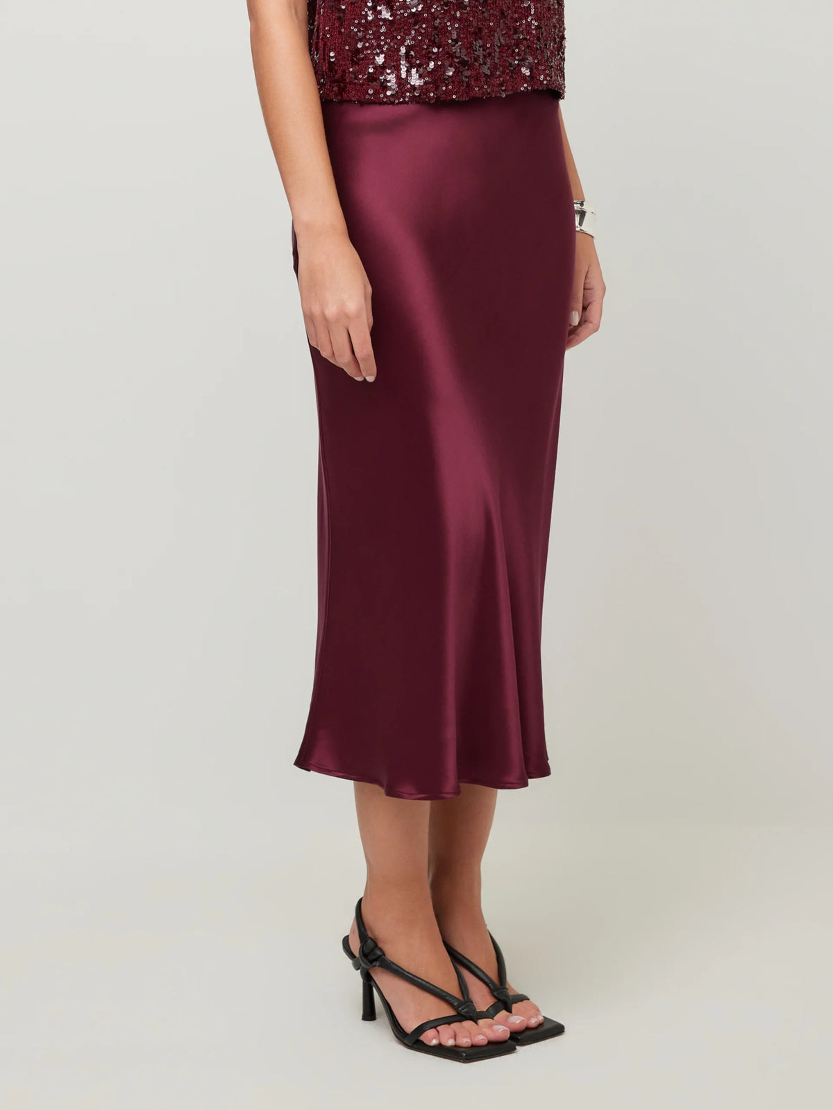 Mia Bias Skirt Merlot