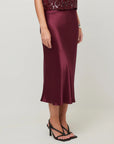 Mia Bias Skirt Merlot