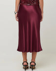 Mia Bias Skirt Merlot