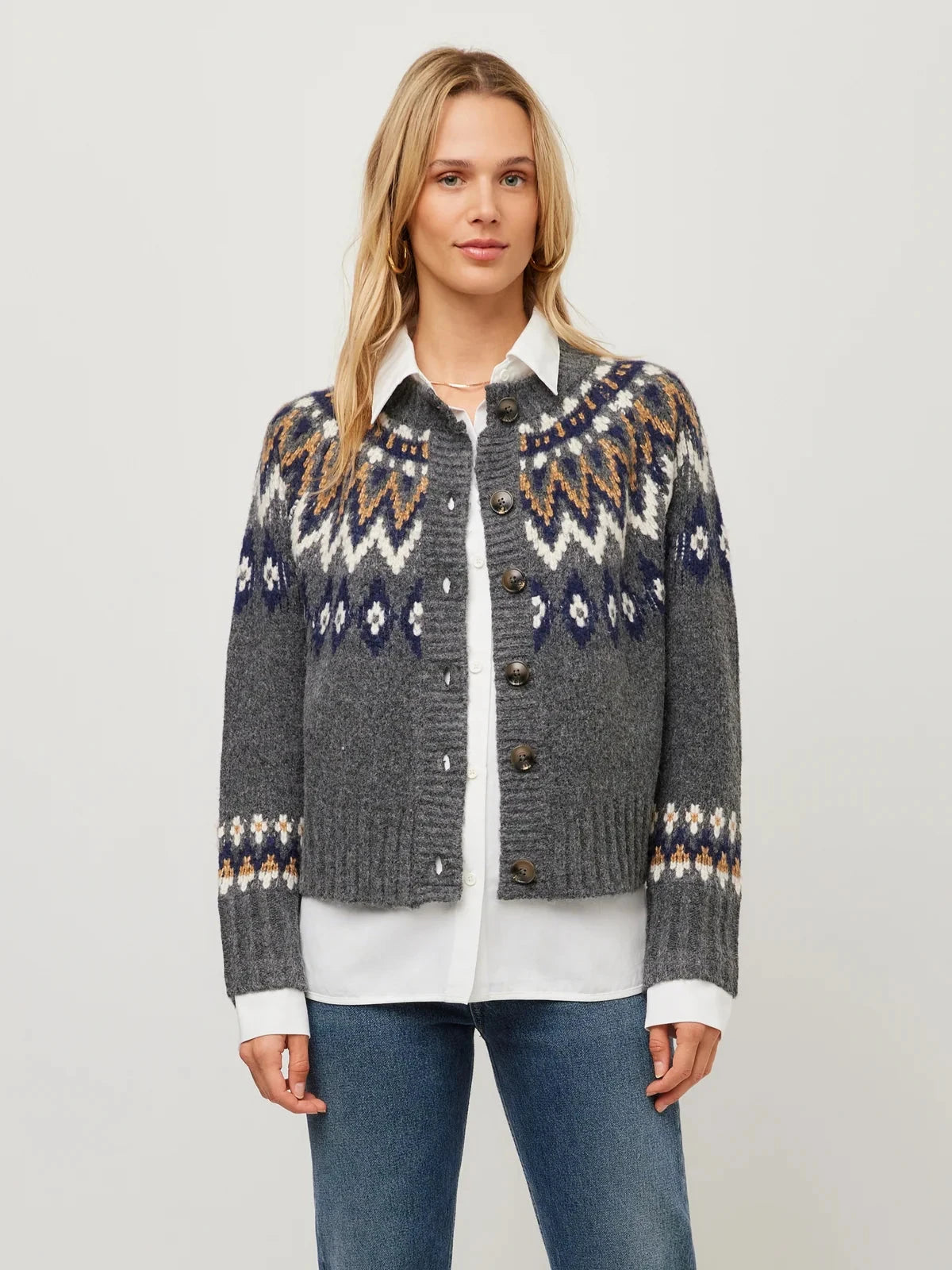 Alina Mixed Media Cardigan Multi Sweater - Cardigans Fifteen Twenty 