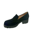 Suede Black Flats - Loafer Piesanto 