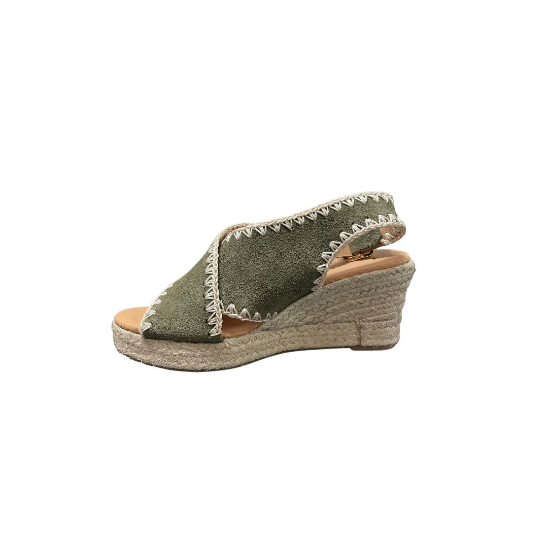 Emille Trebol Suede Wedges - Espadrille Cordani 