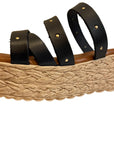 Bradie Nappa Belle Navy Sandals - Heeled Sandals Cordani 
