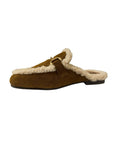 Lola Sherpa Mule Loafers Tan Flats - Mule Bibi Lou 