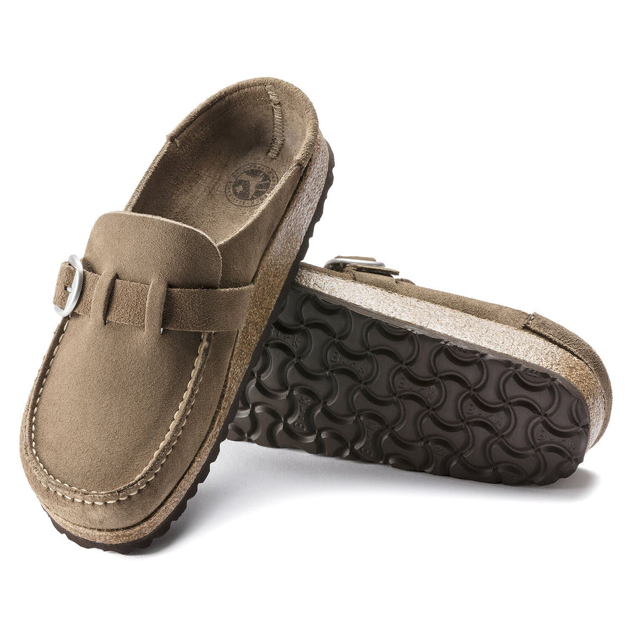 Buckley Gray Taupe Shoes - Flats - Slide Birkenstock 