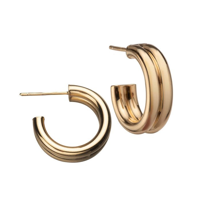 Ingrid 3/4" Earrings Gold Jewelry - Earrings Jennifer Zeuner 