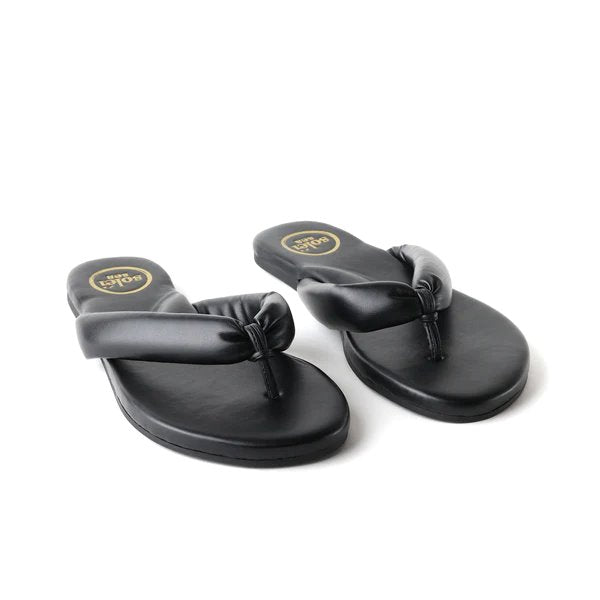 Gisel Strap Sandal Noir Shoes - Sandals - Flat Sandals Solei Sea 