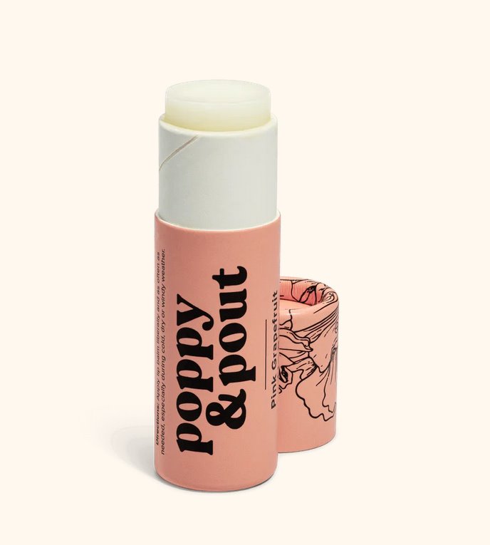 Lip Balm Pink Grapefruit Accessories - Beauty &amp; Hair Poppy &amp; Pout 