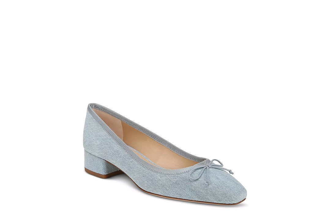 Cecile Ballet Pump Vista Blue Shoes - Pumps - Low Veronica Beard - Shoes 