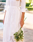 Grace Midi Eyelet Dress White Dresses - Midi Frank & Eileen 
