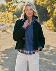 Mini Cotswolds Cropped Cable Knit Cardigan British Racing Green