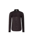 Tyler Long Sleeve Silk Blouse Dark Java Tops - Blouses L'Agence 