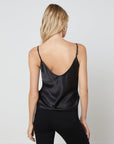 Lexi Camisole Silk Black tank L'Agence 