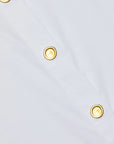 Cosette Crop Hi Low Shirt White Gold Wax Stamp Tops - Button Down L'Agence 