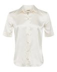 Ellah Short Sleeve Blouse Ivory