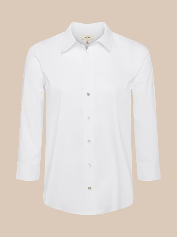 Daniella 3/4 Sleeve Blouse White