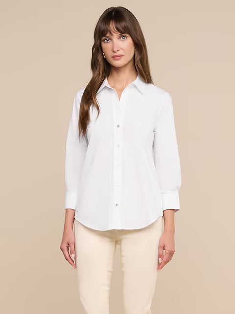 Daniella 3/4 Sleeve Blouse White