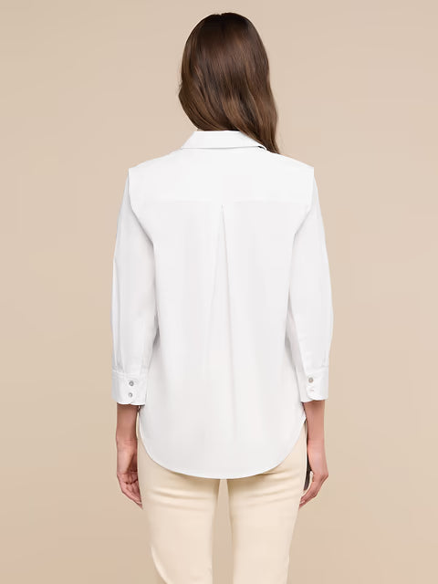 Daniella 3/4 Sleeve Blouse White
