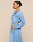 Isla Denim Shirt Havana Tops - Button Down L'Agence 